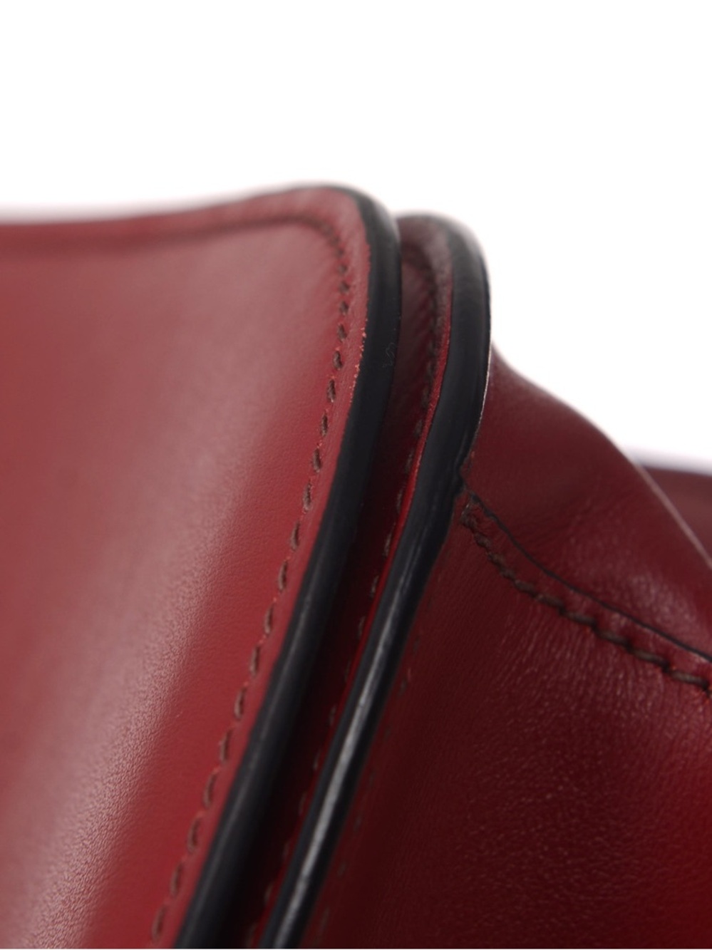 ♥️Prada Small Pionniere Two-Tone Burgundy and Dark Wine Leather Handbag ♥️ - Picture 10 of 16